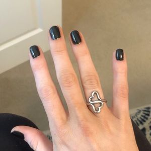 James Avery double heart ring